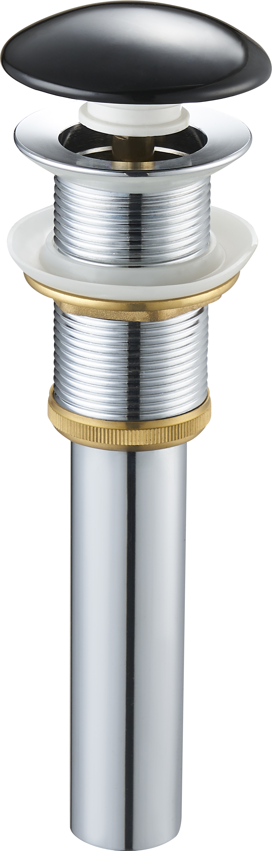 донный клапан santiline sl-104 без перелива черный