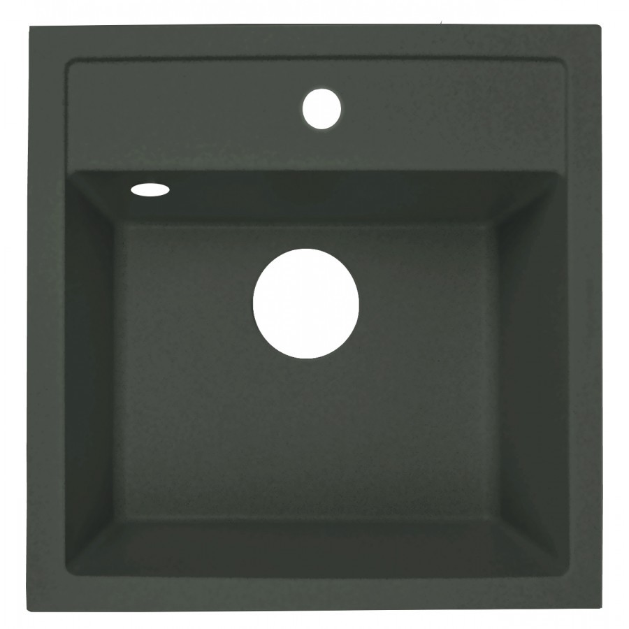 мойка кухонная zorg como 51 black onix черный оникс