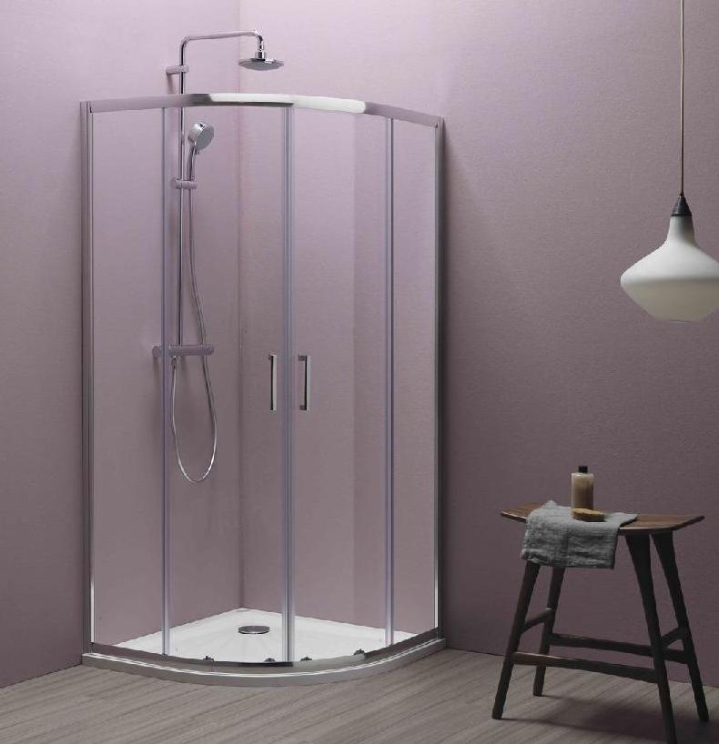 душевой уголок kolpa-san eco quat tkp 90x90 прозрачные стекла / профиль хром