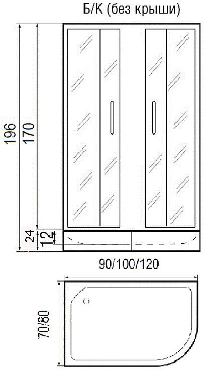Душевая дверь Gutewetter Guwer GK-664D 295 (бронза/стекло матовое) фото 32 душевая дверь gutewetter guwer gk-664d 295 (бронза/стекло матовое) фото 32