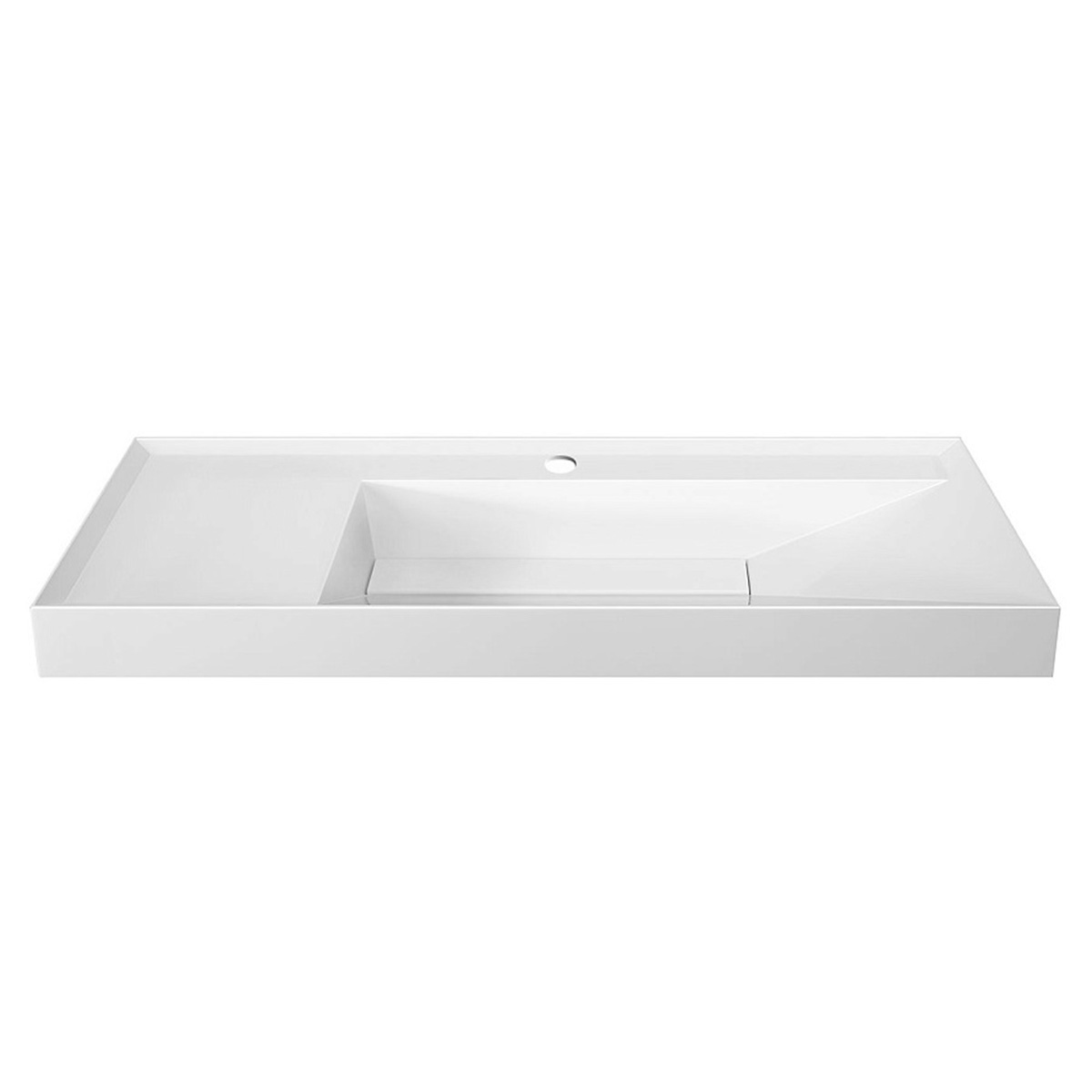 умывальник белюкс триумф тр 1200-02 120x50 правый, белый матовый, solid surface