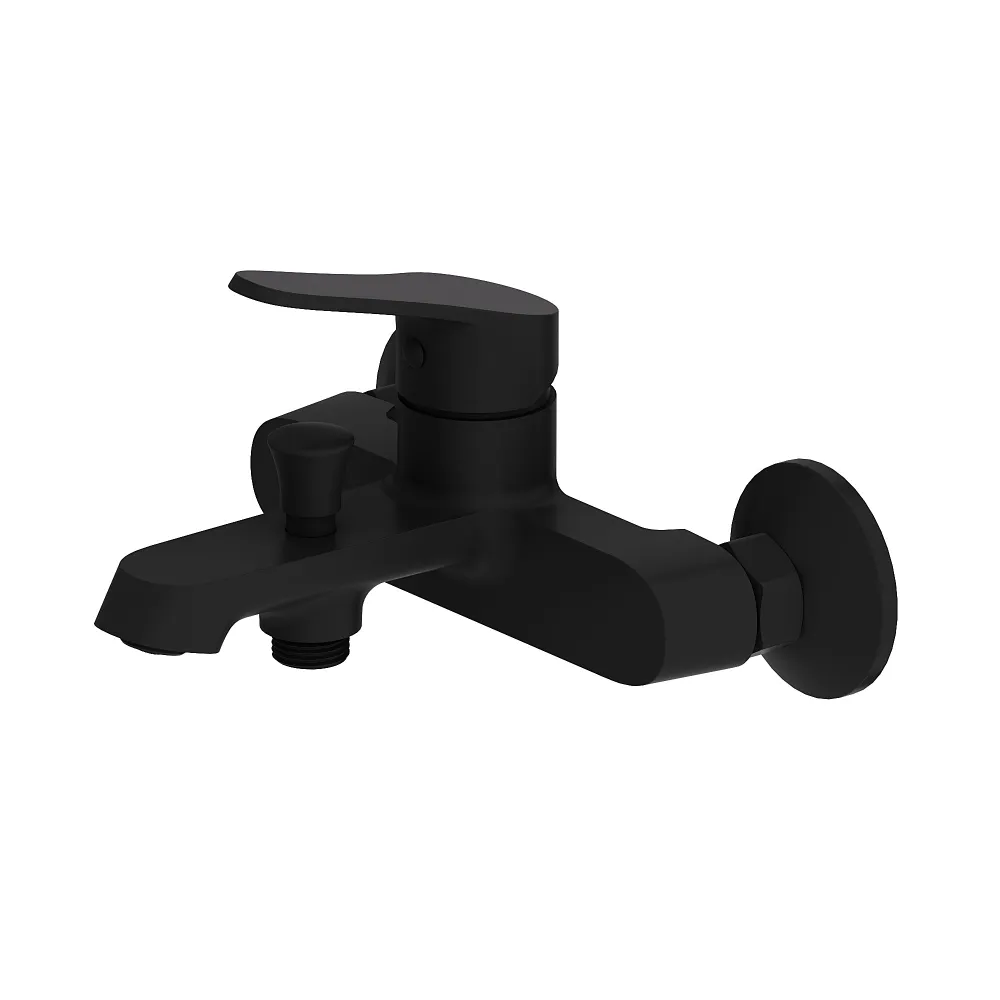 смеситель для ванны damixa alder 641000300 черный