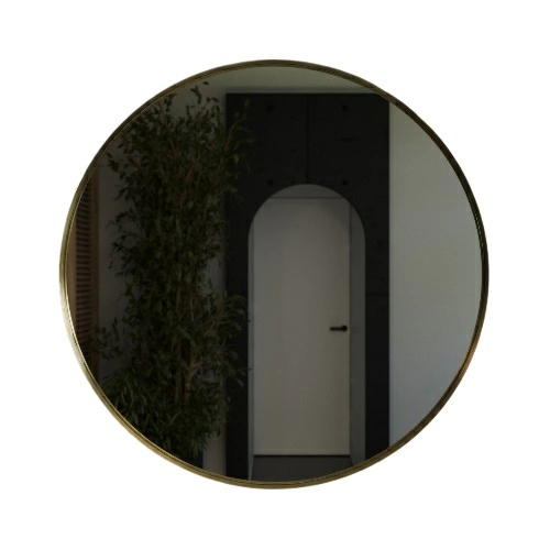 зеркало benetto augusta d1000 100x100 матовое золото