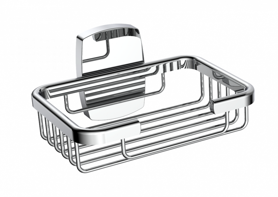 мыльница ceramalux cube 12605a хром