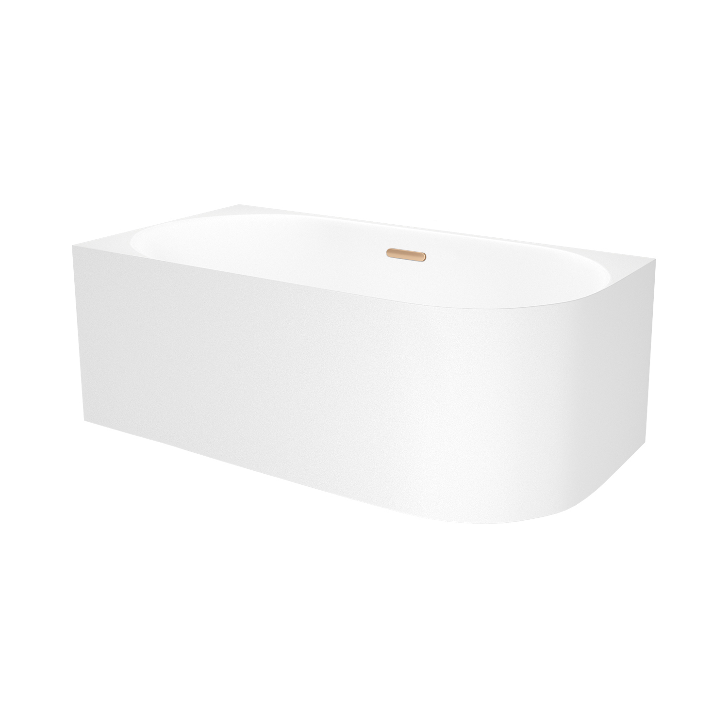 ванна акриловая wellsee collaro mini 140x70 (слив-перелив золото) белый глянец (левая)