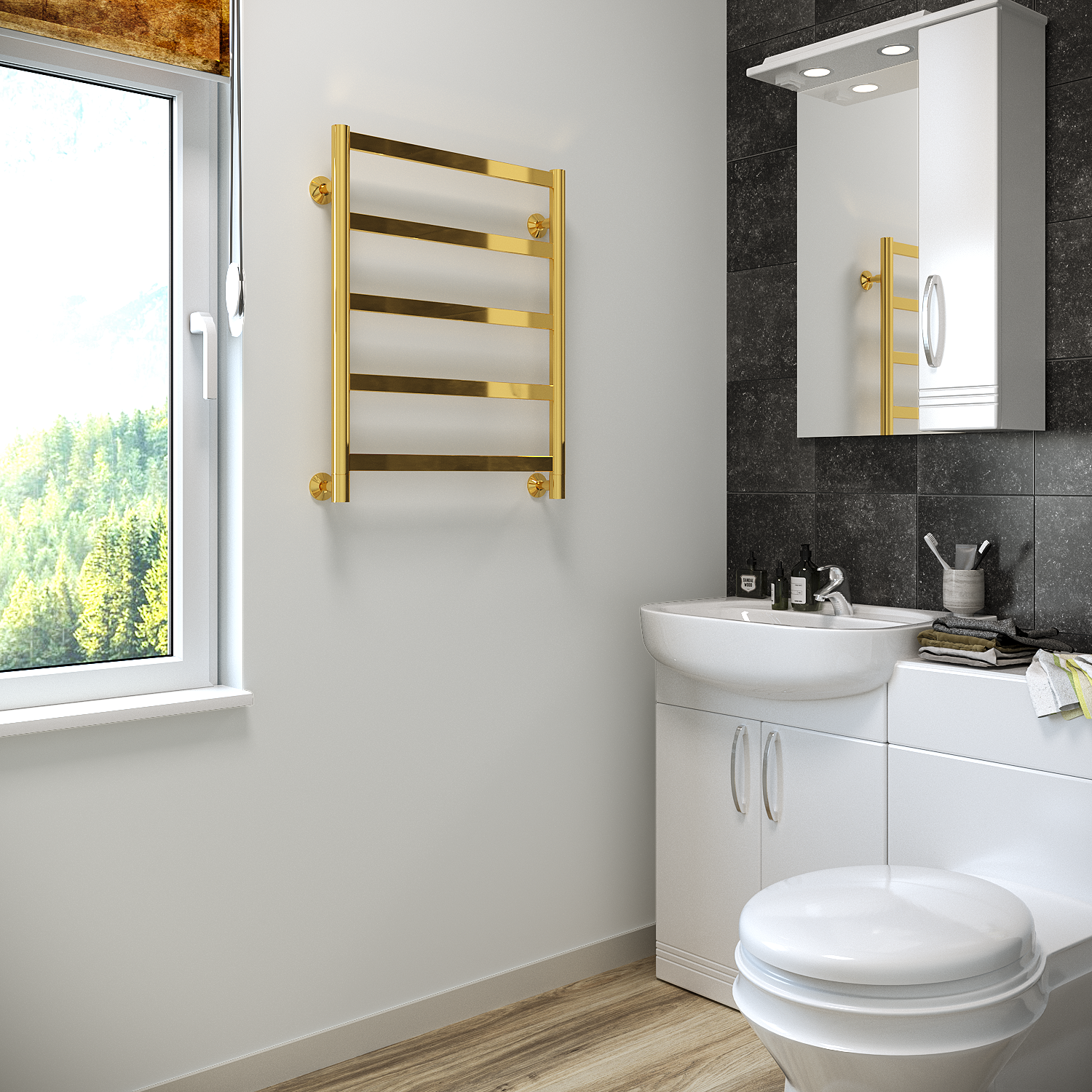 полотенцесушитель водяной stinox maxima 50x60 золото глянец