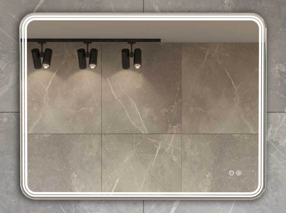 зеркало vincea led vlm-3ma800-2 80x60 c сенсорным выключателем и диммером, с функцией антизапотевания