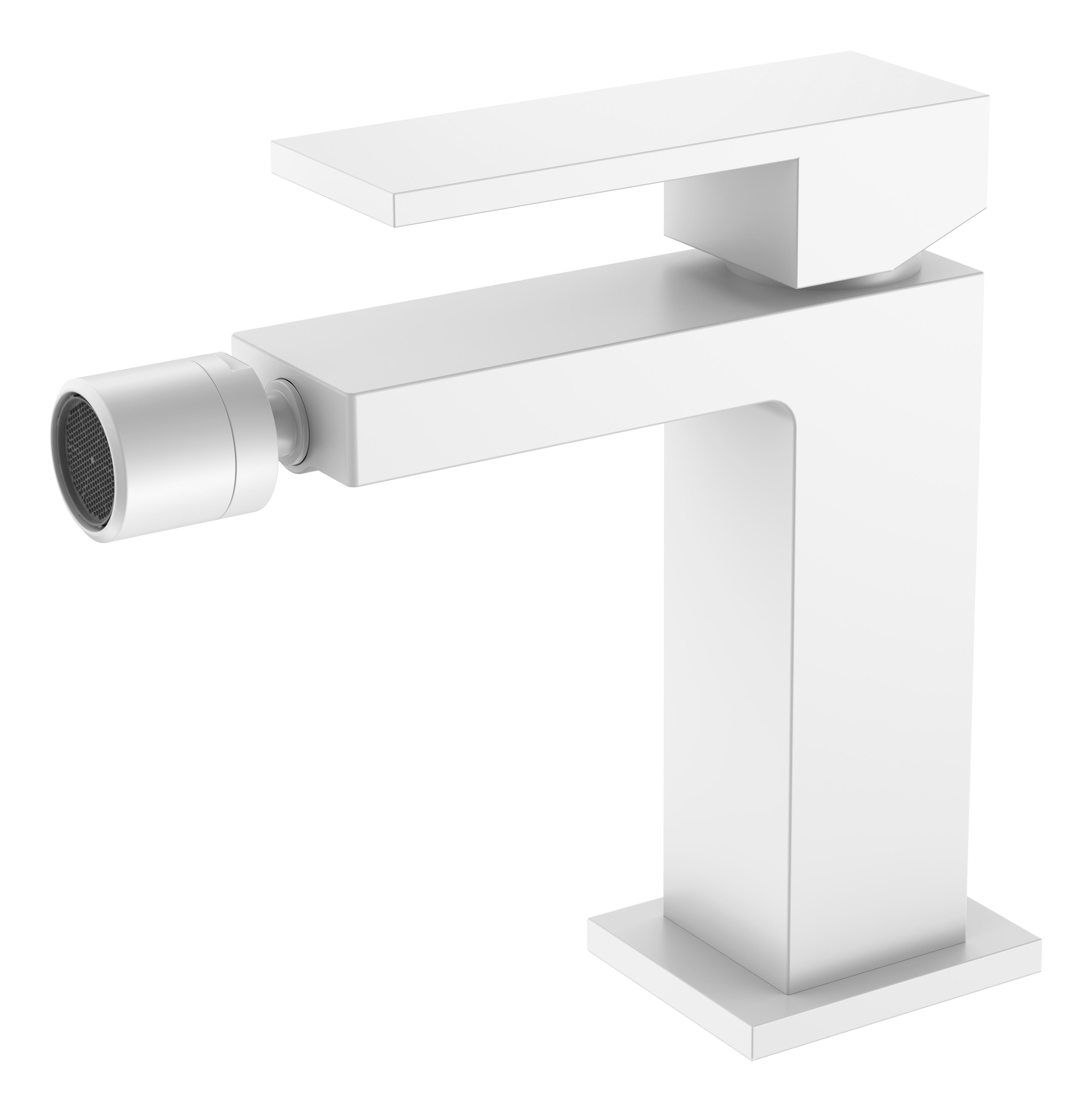 смеситель для биде boheme qubic matt white 476-mw матовый белый