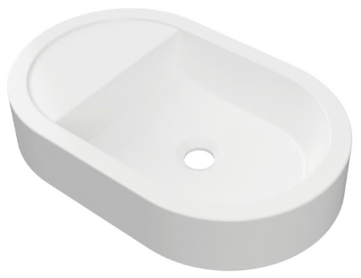 умывальник накладной aquastone aqs 9 b 55x35 белый глянец