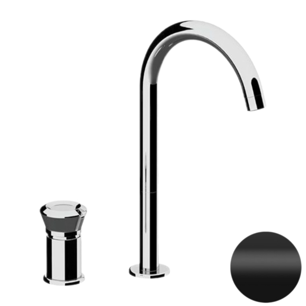 смеситель для умывальника remer element et57lno черный матовый
