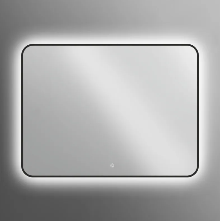 зеркало axus tobo black 80x60 с led-подсветкой