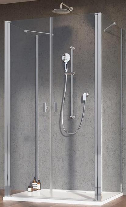душевой уголок radaway nes dwd+2s 80x90 стекло прозрачное