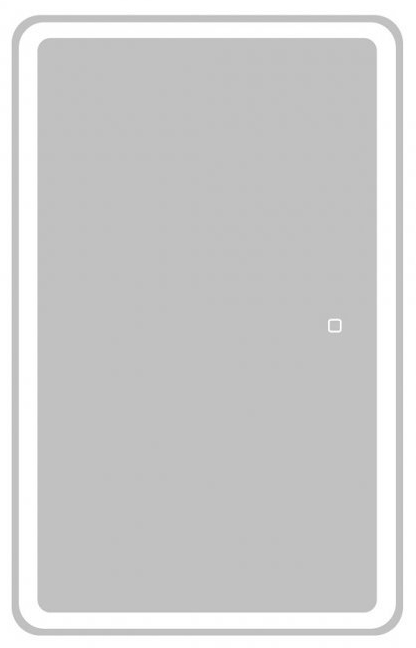 шкаф с зеркалом belbagno marino spc-mar-400/800-1a-led-tch 40x80 белый