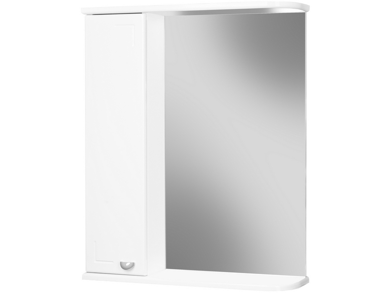 шкаф с зеркалом vimark kosta 60 правый, белый