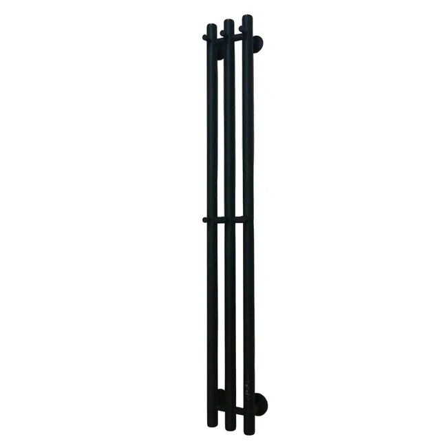 полотенцесушитель электрический маргроид ferrum inaro снш 120x6x12 (6 крючков) черный матовый