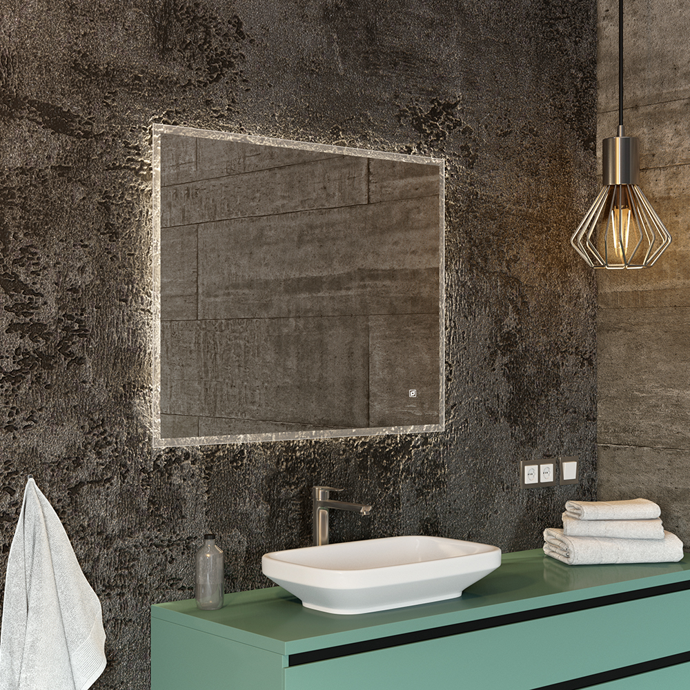 зеркало benetto стило 100x80 с led-подсветкой