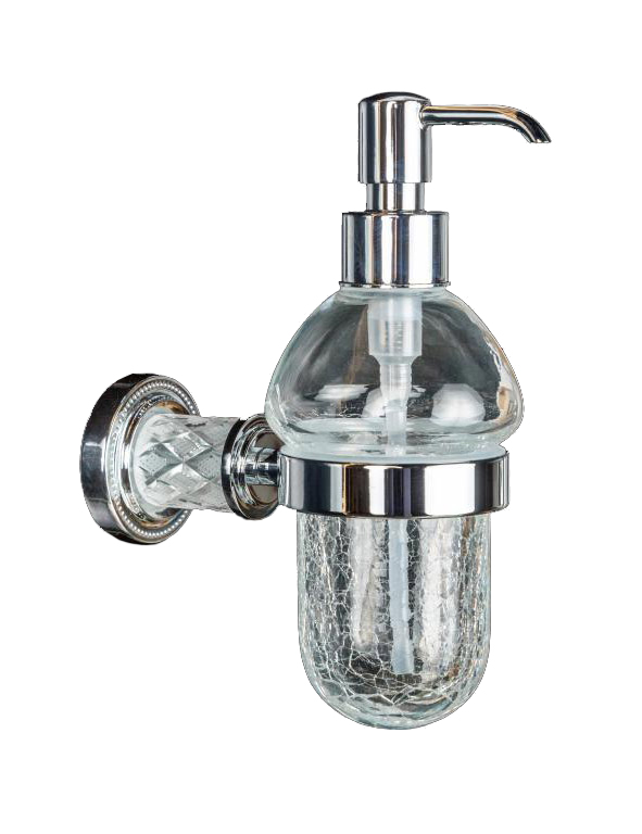дозатор жидкого мыла boheme murano crystal 10912-crst-ch хром