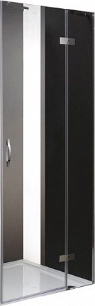 душевая дверь cezares bergamo-w-60/30-c-cr-r-iv 90x195 правая, стекла прозрачные, профиль хром