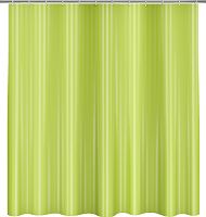 штора для ванной fora 002-d 180х180 см, зеленая