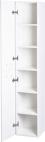 шкаф-пенал style line лотос люкс plus подвесной, белый фото 4