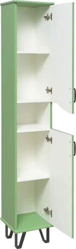 шкаф-пенал runo марсель r, зеленый фото 4