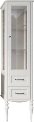 шкаф-пенал valenhouse эстетика r, витрина, белый, ручки хром фото 3