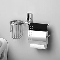 держатель туалетной бумаги wasserkraft leine k-5059 с держателем освежителя воздуха
