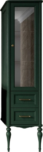 шкаф-пенал valenhouse эстетика r, зеленый, ручки бронза фото 3