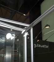 душевой уголок gutewetter practic rectan gk-404 левая 100x80 см стекло бесцветное, профиль матовый хром