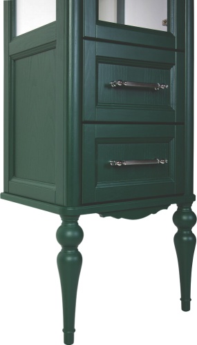 шкаф-пенал valenhouse эстетика r, витрина, зеленый, ручки хром фото 4