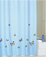 штора для ванной iddis blue butterfly
