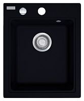 комплект  мойка кухонная franke maris mrg 610-42 оникс + измельчитель отходов franke turbo elite te-75 с пневмокнопкой