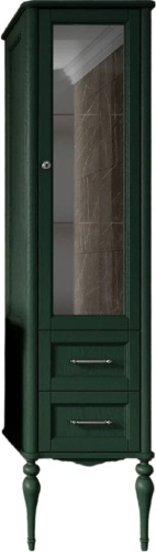 шкаф-пенал valenhouse эстетика r, зеленый, ручки хром фото 3