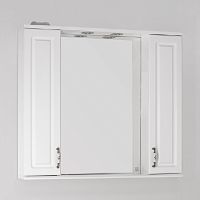 зеркало-шкаф style line олеандр-2 90/с люкс, белый