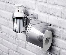 держатель туалетной бумаги wasserkraft kammel k-8359 с держателем освежителя воздуха