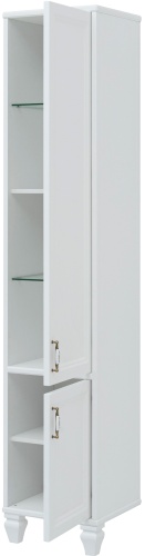шкаф-пенал aquanet валенса 40 new r, белый матовый фото 8