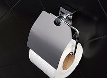 держатель туалетной бумаги fixsen kvadro fx-61310 с крышкой