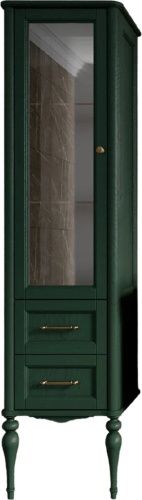 шкаф-пенал valenhouse эстетика l, зеленый, ручки бронза фото 3