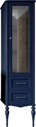 шкаф-пенал valenhouse эстетика r, синий, ручки хром фото 2