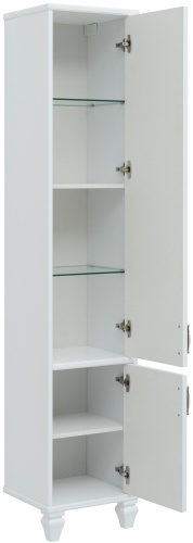 шкаф-пенал aquanet валенса 40 new r, белый матовый фото 6