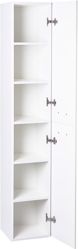 шкаф-пенал style line лотос люкс plus подвесной, белый фото 5