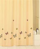 штора для ванной iddis yellow butterfly